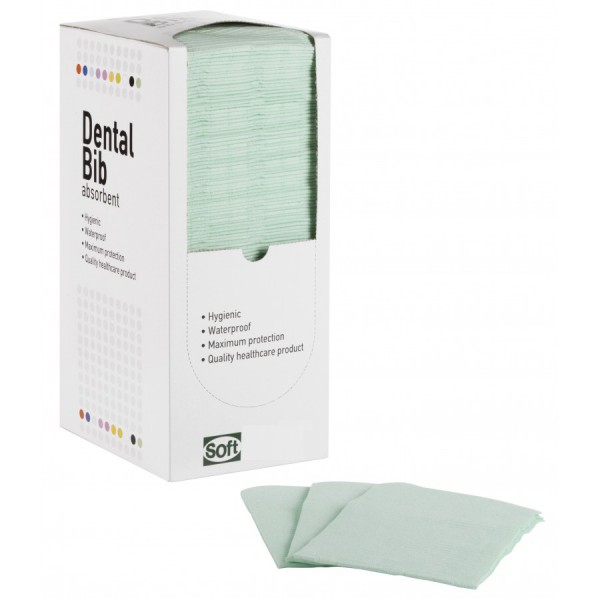Οδοντιατρικές πετσετες 2ply χαρτί + 1ply πλαστικό 500τμχ (χωρίς κουτάκι)