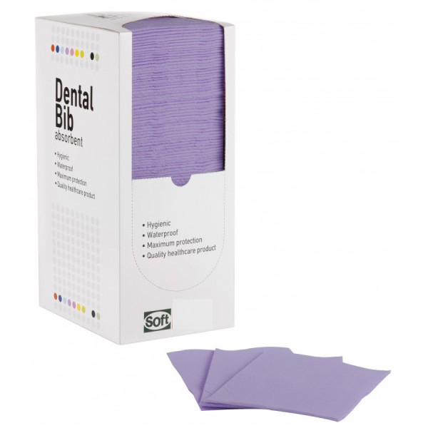 Οδοντιατρικές πετσετες 2ply χαρτί + 1ply πλαστικό 500τμχ (χωρίς κουτάκι)