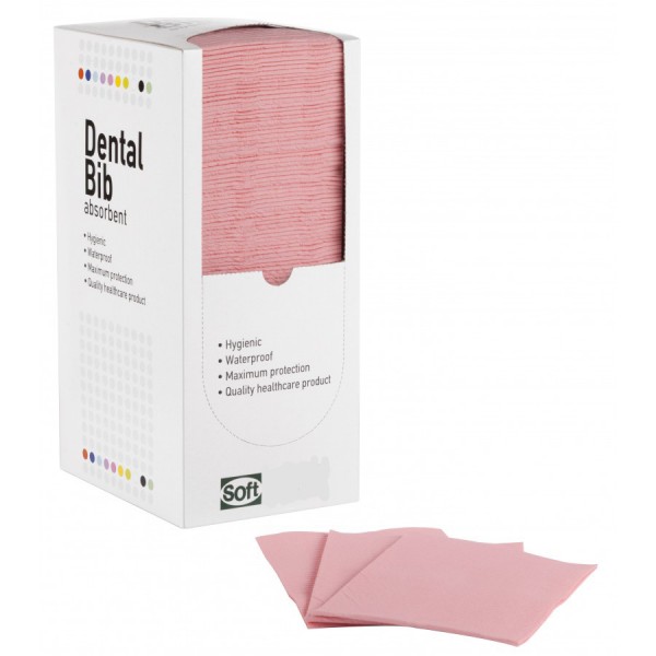 Οδοντιατρική πετσέτα 1ply χαρτί + 1ply πλαστικό 500τμχ (με κουτί) 