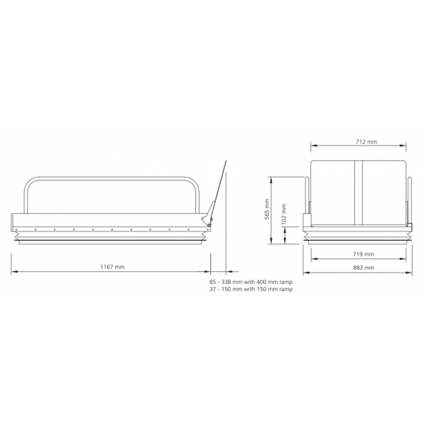Αναβατόριο - Ράμπα ανύψωσης για αμαξίδια LP1