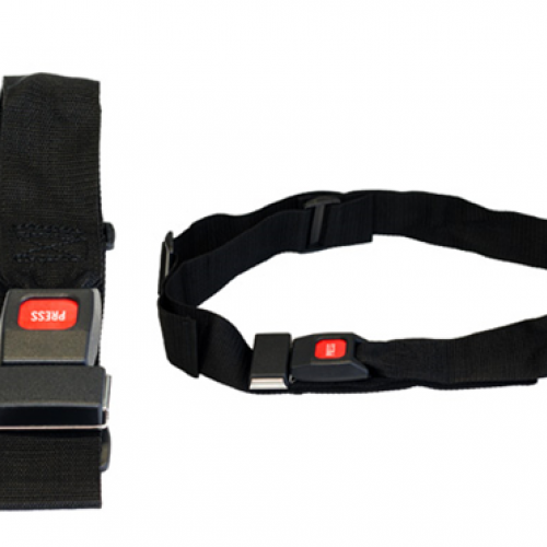 Ζώνη αμαξιδίου με μηχανισμό ασφαλείας