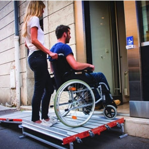 Φορητή πλατφόρμα ράμπας για περιστροφή αμαξιδίου με ράμπα στο πλάι