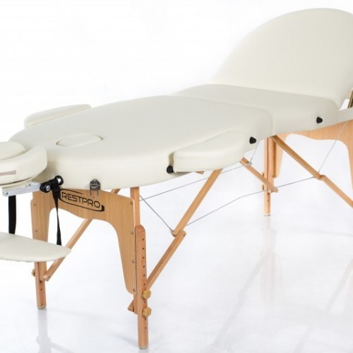 Rest Pro Oval VIP 3 Κρεβάτι Φυσικοθεραπείας-Μασάζ Βαλίτσα Ξύλινο 