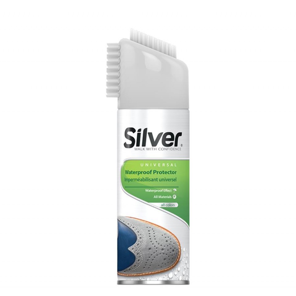 Shoe care. Универсальный водоотталкивающий спрей Silver. Silver для обуви водоотталкивающий. Пропитка для обуви водоотталкивающая Silver. Спрей для обуви водоотталкивающий Сильвер.