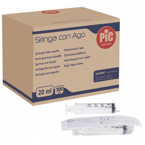 Pic Σύριγγες 20cc χωρίς βελόνα (LUER) 100τμχ Pic Σύριγγες 20cc χωρίς βελόνα (LUER) 100τμχ