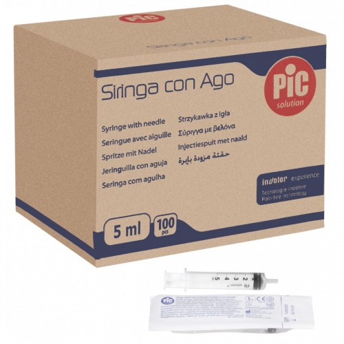 Pic Σύριγγες 5cc χωρίς βελόνα (LUER) 100τμχ Pic Σύριγγες 5cc χωρίς βελόνα (LUER) 100τμχ