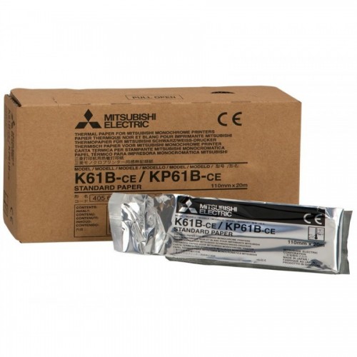 Θερμικά χαρτιά υπερήχων Mitsubishi "K-61B Print media for A6 B/W video printer P-90 P-91"  Θερμικά χαρτιά υπερήχων Mitsubishi "K-61B Print media for A6 B/W video printer P-90 P-91"