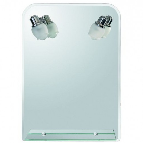 Καθρέπτης μπιζουτέ με εταζέρα και δύο απλίκες