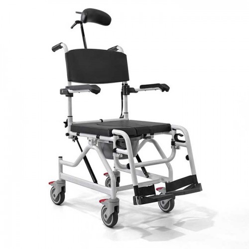 Αμαξίδιο μπάνιου Commode με υδραυλική ανάκληση