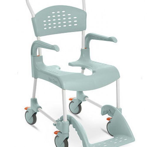 Clean Καρέκλα Μπάνιου με 4 μικρούς τροχούς και φρένα σε διάφορα ύψη 