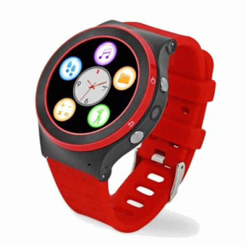 Έξυπνο στρογγυλό ρολόι - κινητό Just Alert με Android 5.1 κόκκινο