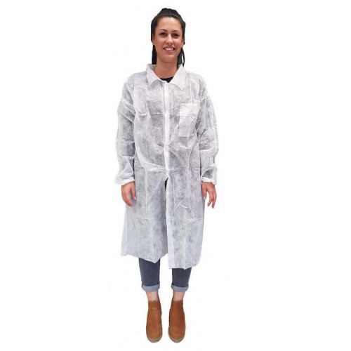 Ρόμπα Non Woven με κούμπωμα Ρόμπα Non Woven με κούμπωμα