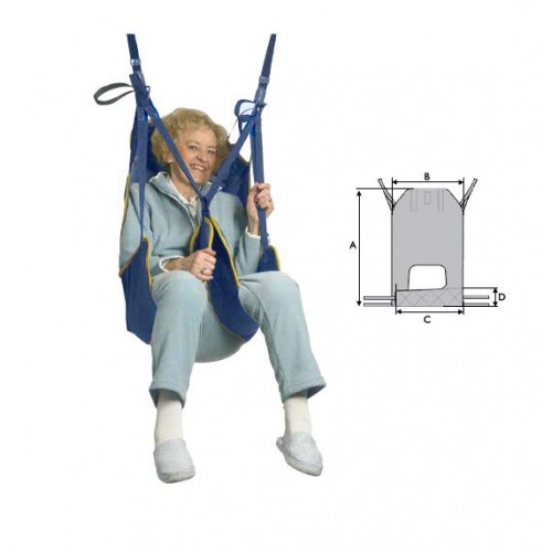 Αιώρα γερανού ευρείας επιφάνειας με ιμάντες για τα πόδια