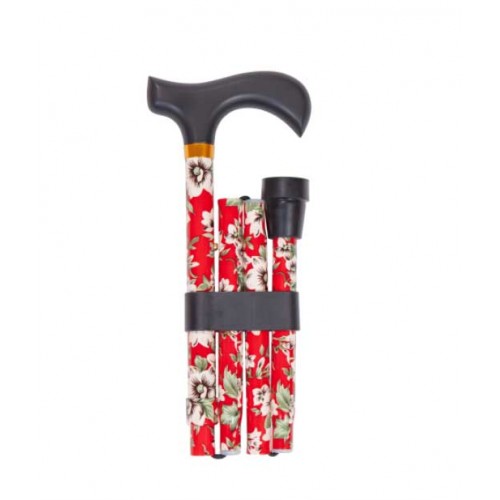 Μπαστούνι σπαστό αλουμινίου Κόκκινο Λουλούδι   Μπαστούνι σπαστό αλουμινίου Κόκκινο Λουλούδι