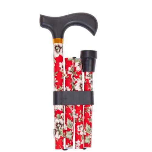 Μπαστούνι σπαστό αλουμινίου Κόκκινο Λουλούδι   Μπαστούνι σπαστό αλουμινίου Κόκκινο Λουλούδι