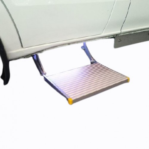 Χειροκίνητο αναδιπλούμενο σκαλοπάτι για οχήματα