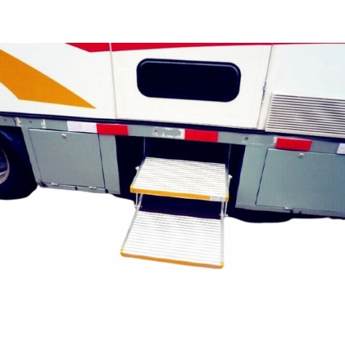 Διπλό χειροκίνητο αναδιπλούμενο σκαλοπάτι για οχήματα