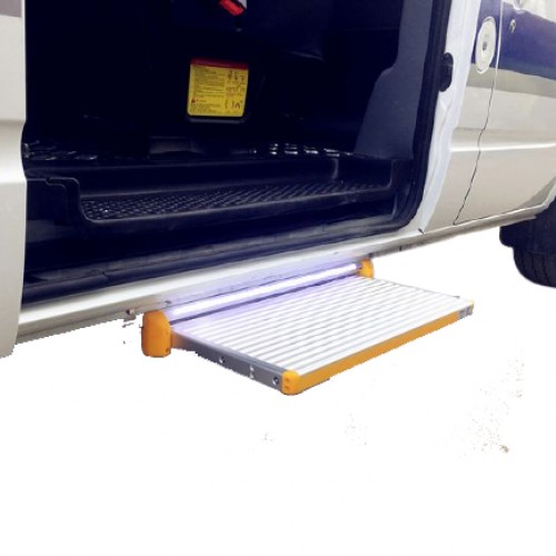 Ηλεκτρικό συρόμενο σκαλοπάτι για οχήματα