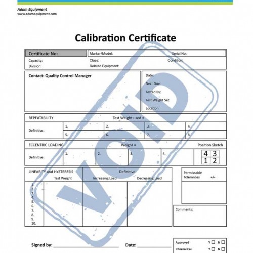 Πιστοποιητικό βαθμονόμησης