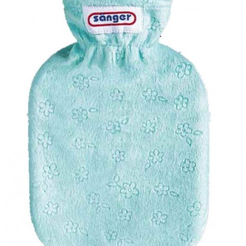 Θερμοφόρα Νερού Παιδική Με Κάλυμμα Fleece Λουλούδια 0,8Lit Sanger