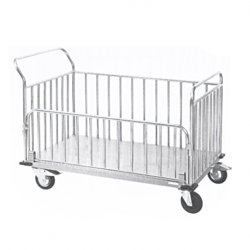 Τροχήλατο μεταφοράς ιματισμού από ανοξείδωτο ατσάλι (INOX 304) - D-54