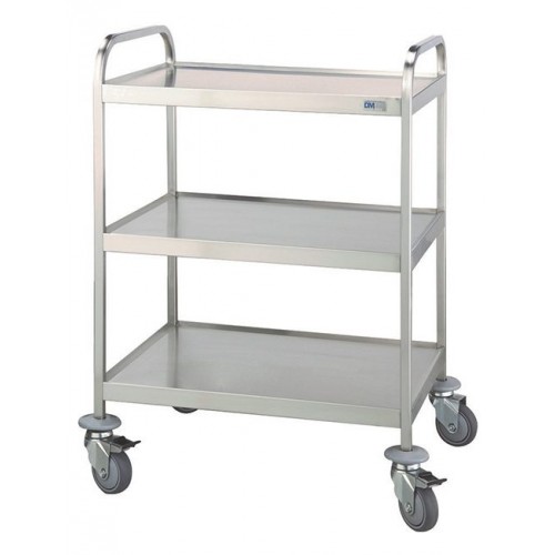 Τροχήλατο τραπεζάκι νοσηλείας από ανοξείδωτο ατσάλι (INOX 304) - D-34,D-35 Τροχήλατο τραπεζάκι νοσηλείας από ανοξείδωτο ατσάλι (INOX 304) - D-34,D-35
