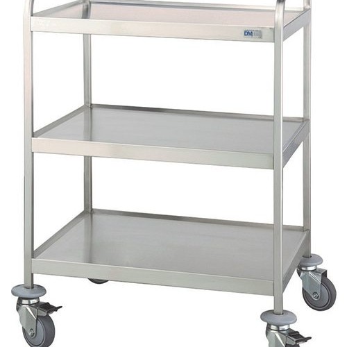 Τροχήλατο τραπεζάκι νοσηλείας από ανοξείδωτο ατσάλι (INOX 304) - D-34,D-35 Τροχήλατο τραπεζάκι νοσηλείας από ανοξείδωτο ατσάλι (INOX 304) - D-34,D-35