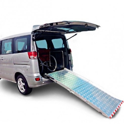 Χειροκίνητη διπλή ράμπα αναπηρικών αμαξιδίων για οχήματα 1910cm/2310cm Χειροκίνητη διπλή ράμπα αναπηρικών αμαξιδίων για οχήματα 1910cm/2310cm
