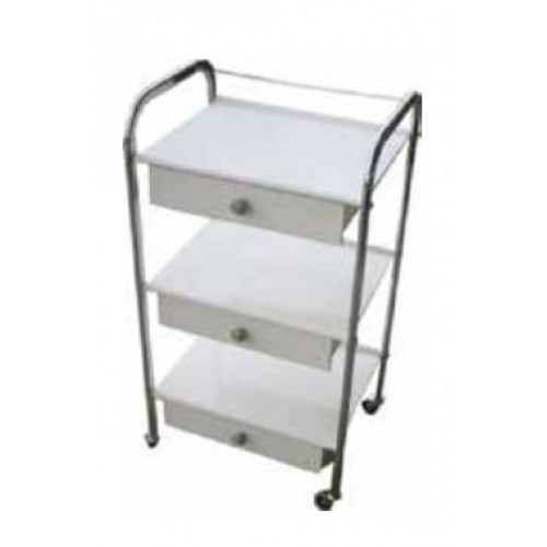 Τραπέζι με 3 ράφια λαμαρίνας και 3 συρτάρια ηλεκτροστατικής βαφής  Τραπέζι με 3 ράφια λαμαρίνας και 3 συρτάρια ηλεκτροστατικής βαφής