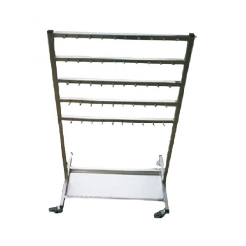 Τροχήλατο ΙΝΟΧ με άγκιστρα για γάζες  Τροχήλατο ΙΝΟΧ με άγκιστρα για γάζες