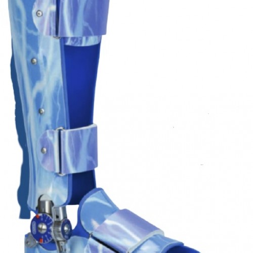 Κηδεμόνας ποδοκνημικής με διπλή άρθρωση κάμψης-έκτασης και ραιβότητας-βλαισότητας Κηδεμόνας ποδοκνημικής με διπλή άρθρωση κάμψης-έκτασης και ραιβότητας-βλαισότητας