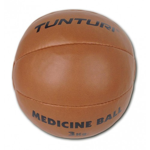 Tunturi Μπάλα Medicine Ball δερμάτινη Μπεζ 3kg Tunturi Μπάλα Medicine Ball δερμάτινη Μπεζ 3kg