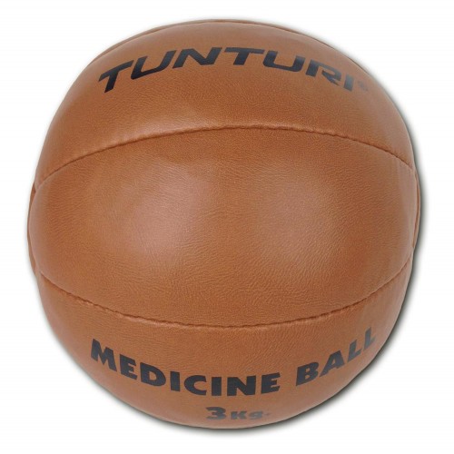 Tunturi Μπάλα Medicine Ball δερμάτινη Μπεζ 3kg Tunturi Μπάλα Medicine Ball δερμάτινη Μπεζ 3kg