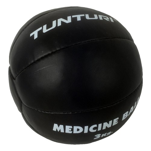 TunturiΜπάλα Medicine Ball δερμάτινη Μαύρη 3kg TunturiΜπάλα Medicine Ball δερμάτινη Μαύρη 3kg