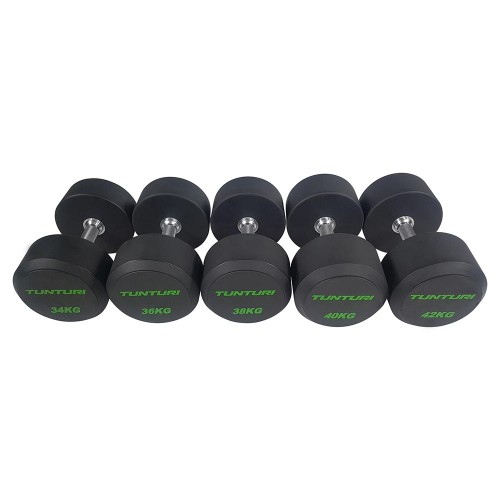 Tunturi Σετ 5 ζεύγη αλτήρων 34 έως 42kg PRO PU Tunturi Σετ 5 ζεύγη αλτήρων 34 έως 42kg PRO PU