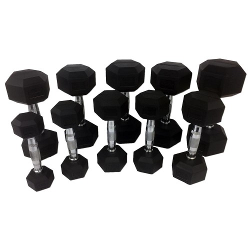 Tunturi Σετ 10 ζεύγη αλτήρων Hexagon 1 έως 10kg Tunturi Σετ 10 ζεύγη αλτήρων Hexagon 1 έως 10kg