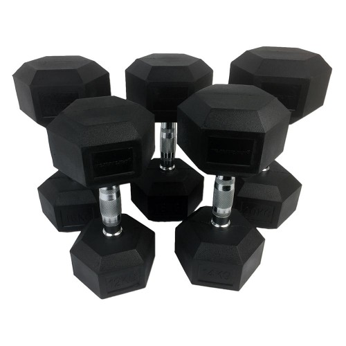 Tunturi Σετ 5 ζεύγη αλτήρων Hexagon 12 έως 20kg Tunturi Σετ 5 ζεύγη αλτήρων Hexagon 12 έως 20kg