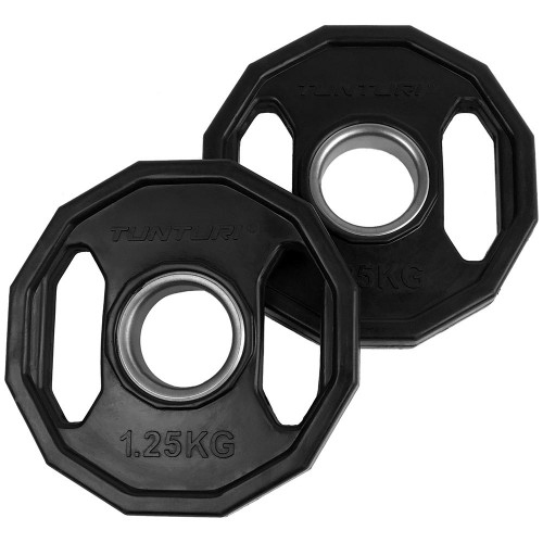 Tunturi Σετ ολυμπιακών δίσκων 1, 25kg με λάστιχο Tunturi Σετ ολυμπιακών δίσκων 1, 25kg με λάστιχο