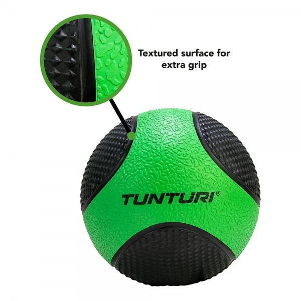 Tunturi Medicine Ball 2kg Μαύρο Πράσινο