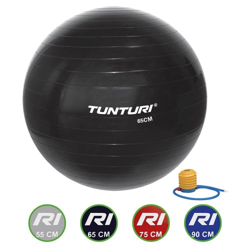 Tunturi Μπάλα Γυμναστικής 65 cm Μαύρη Tunturi Μπάλα Γυμναστικής 65 cm Μαύρη