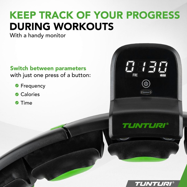 Tunturi Smart Hula Hoop στεφάνι γυμναστικής με οθόνη