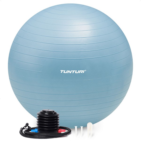 Tunturi Μπάλα Gymball 65cm Γαλάζια Anti Burst