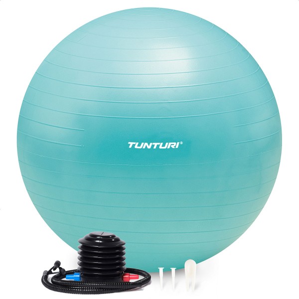 Tunturi Μπάλα Gymball 75cm Τιρκουάζ Anti Burst