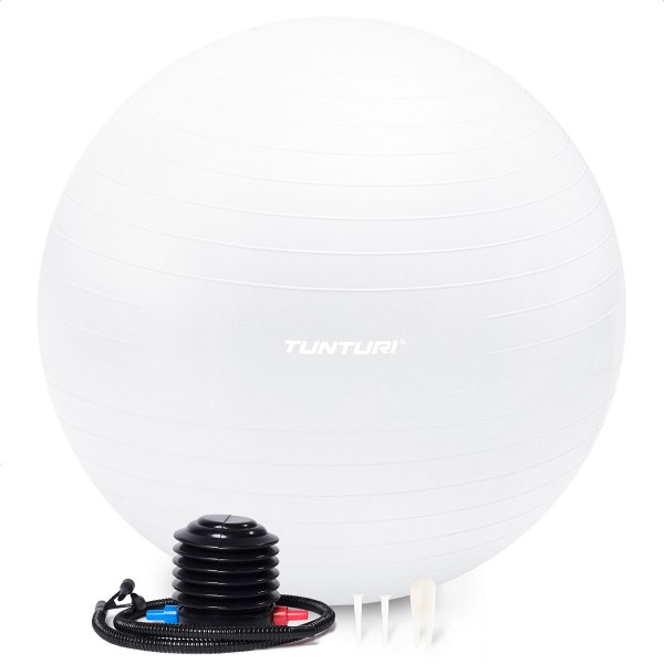 Tunturi Μπάλα Gymball 75cm Λευκή Anti Burst