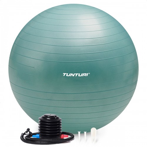 Tunturi Μπάλα Gymball 75cm Πετρόλ Anti Burst