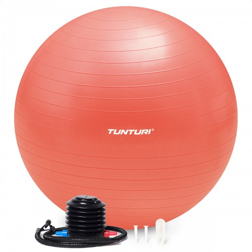 Tunturi Μπάλα Gymball 75cm Τριανταφυλλί Anti Burst