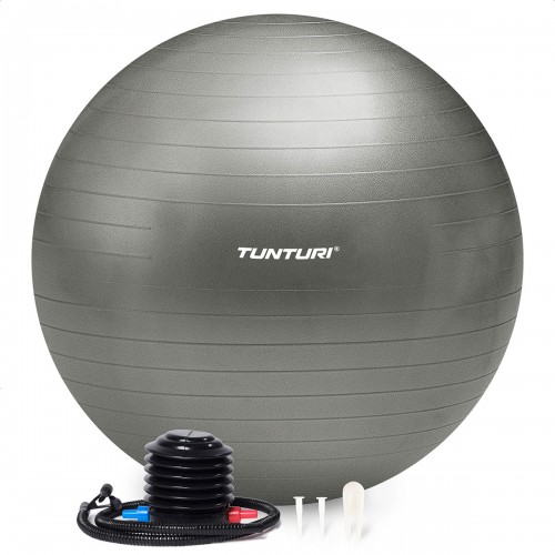 Tunturi Μπάλα Gymball 90cm Ασημί Anti Burst