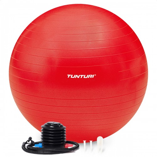 Tunturi Μπάλα Gymball 75cm, Κόκκινη, Anti Burst