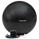 Tunturi Μπάλα Gymball 55cm, Μαύρη, Anti Burst
