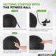Tunturi Μπάλα Gymball 55cm, Μαύρη, Anti Burst